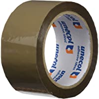 Los mejores  - Unecol 8463 Precinto (rollo)- Marrón- 66 m x 50 mm